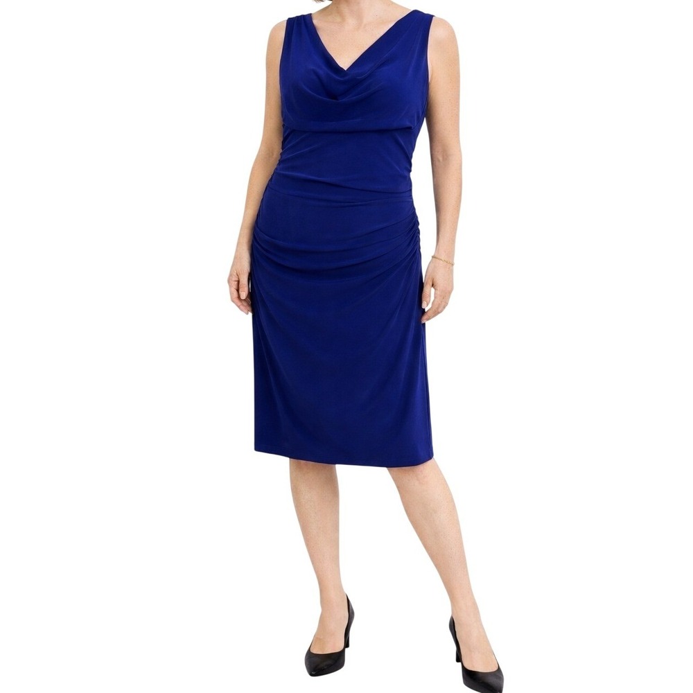 Lauren Ralph Lauren Royal Blue Midi Dress